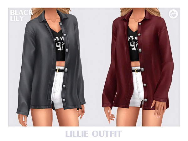 Sims 4 — Lillie Outfit by Black_Lily — YA, A, Teen