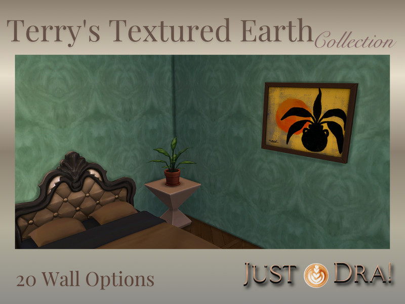 Sims 4 CC Terry's Textured Earth - Walls by Draven298