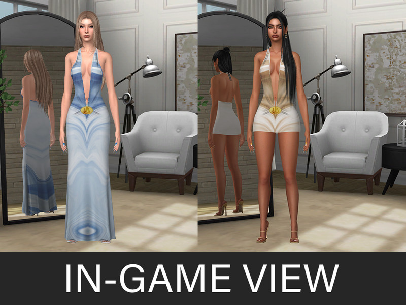 Sims 4 CC By Beto - Higuerote (Long Dress) by Beto_ae0