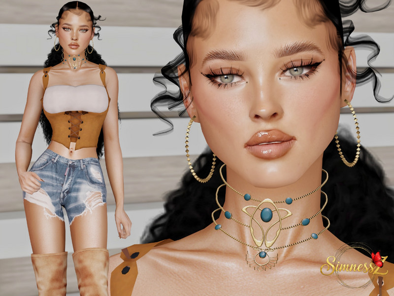 Sims 4 CC Yamira Queen by SimnessZ1