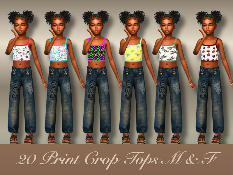 SIMSシムス155 The Sims Resource | JustDraven_BaseLayer_Croptop_CU_Print