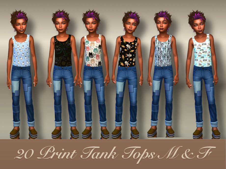The Sims Resource | JustDraven_Baselayer_Tank_CU_Print