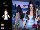 Sims 4 — S-CLUB UPDO WAVY LONG HAIRSTYLE MidnightSun by S-Club — UPDO WAVY LONG HAIRSTYLE sclub_ts4_hair_ 070626, hope
