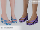 Sims 4 — Summer Breeze Platform Flip-flops by MisfitSim_ — Platform flip-flops for female