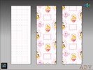 Sims 4 — ADV-Mabra NINE s4WallSet by MABRA2 — 3 parted wallpaper set for girl's room