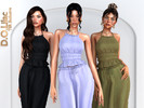 Sims 4 — Boho Chic Set by DOLilac — Includes: (Top + Bottom)