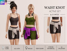 Sims 4 — WAIST KNOT - SHORTS by linavees — New Mesh