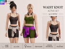 Sims 4 — WAIST KNOT - TOP by linavees — Original Mesh