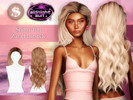 Sims 4 — Zara Hairstyle by Shimydimsims — Hi ! I hope you will like this hairstyle inspired by Zara Larsson's hairstyle