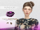 Sims 4 — WINGS HAIR-bun short hair by wingssims — WINGS HAIR TS4 NL0612 bun short hair Colors:30