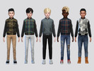 Sims 4 — Rell Leather Jacket Boys by McLayneSims — TSR EXCLUSIVE