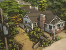 Sims 4 — Realistic One-story House - NO CC by plumbobkingdom — This simple three-bedroom single-story home conveys warmth