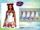 Sims 4 — Flared Dress by Mona — -New mesh-