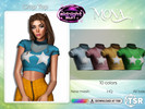 Sims 4 — Crop Top by Mona — -New mesh-