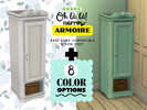 Sims 4 — Oh La La Narrow Armoire by Antonius_Matamala — Elegant and functional narrow (1x1) Shabby Chic French-Style