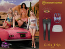 Sims 4 — Girls Trip - Set by Beto_ae0 — Sexy and summery collaboration with Busra-tr, go and download his fabulous
