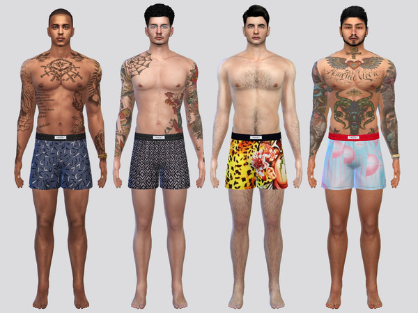 Sims 4 — Marren Boxer Briefs by McLayneSims — TSR EXCLUSIVE