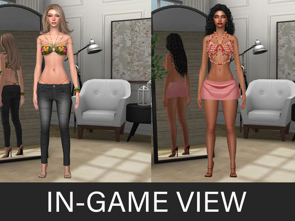 Sims 4 — By Beto - Girls Trip (Skirt) by Beto_ae0 — Sexy and summery collaboration with Busra-tr, go and download his