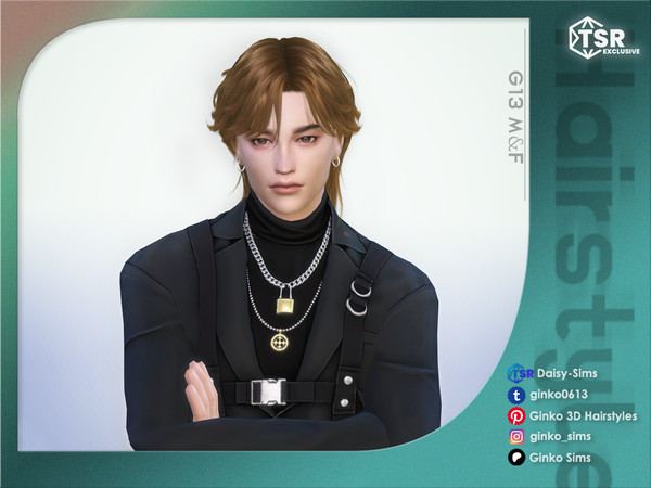 Sims 4 — Layered Wolf Cut Hair by Daisy-Sims — Feminine & Masculine