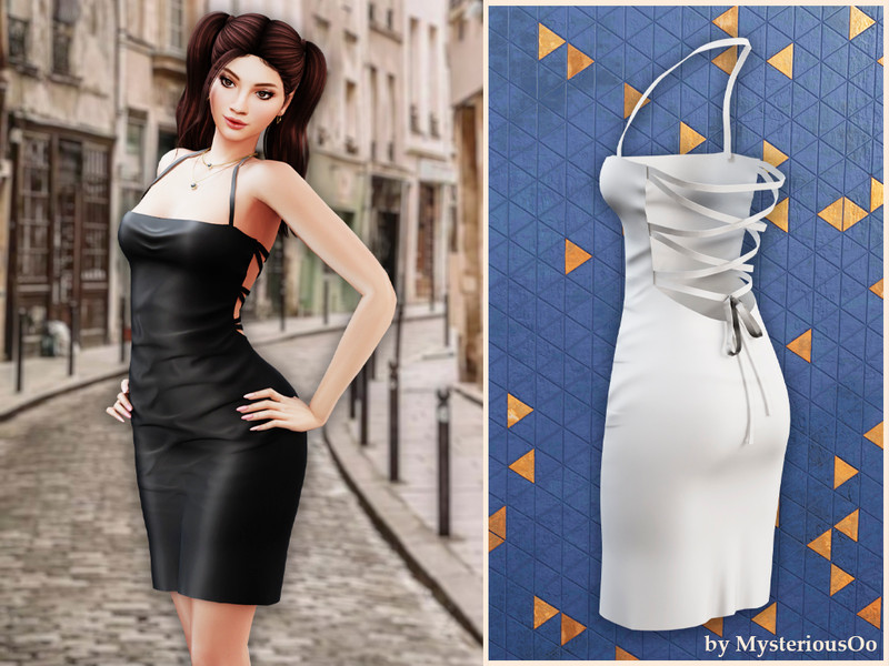 Sims 4 prom dress CC Laced temptation dress by MysteriousOo