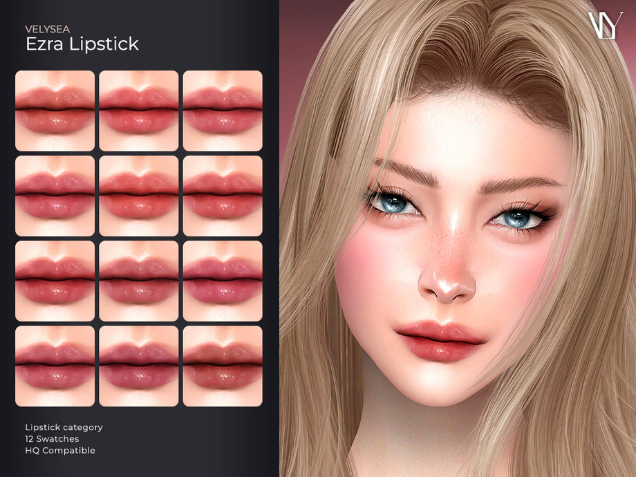The Sims Resource | VELYSEA Ezra Lipstick