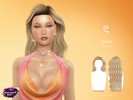 Sims 4 — Midnight Sun - Sun Hairstyle by Enriques4 — New Mesh