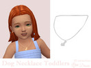 Sims 4 — Dog Necklace Toddlers by Dissia — Necklace with a cat shape pendant for toddlers