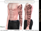 Sims 4 — Yakuza V2 Tattoo Male by MRAN_Art — Yakuza V2 Tattoo Male