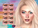 Sims 4 — VELYSEA Midnight Liner by VELYSEA — Eyeliner category HQ comatble 10 swatches