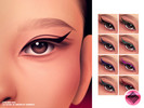 Sims 4 — Fox Wing Liner by cosimetic — Eyeliner N455 Create a lifted and elongated eye look with this sharp winged