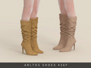 Sims 4 — Classic Suede Boots Female by Arltos — 14 colors.
