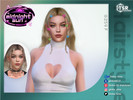 Sims 4 — Wavy Hair with Braids - MIDNIGHT SUN by Daisy-Sims — (The hair clips on the preview need to be downloaded