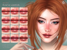 Sims 4 — VELYSEA Evania Lipstick by VELYSEA — Lipstick category HQ comatble 12 swatches