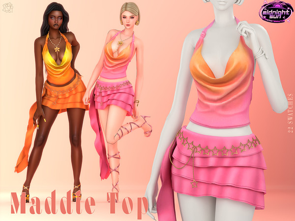 Sims 4 — Maddie Top by BlueRose-sims — New Mesh