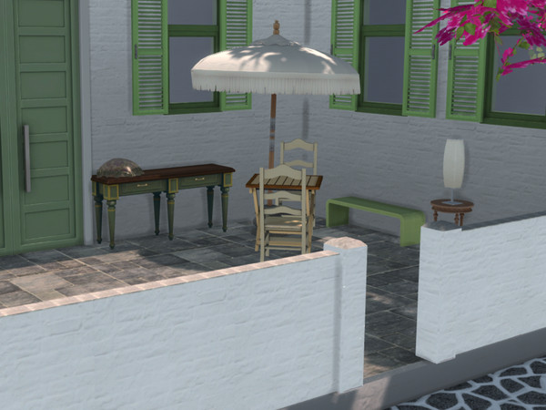Sims 4 — Siphnos fence by Not_Ester — A set fit for your Greek island creations