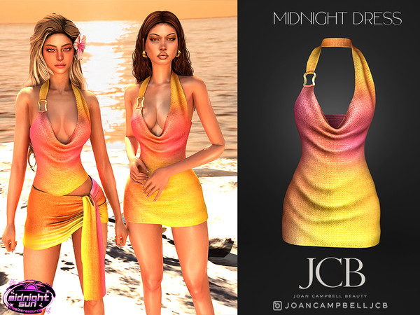 Sims 4 — MIDNIGHT DRESS by Joan_Campbell_Beauty_ — INCLUDES: