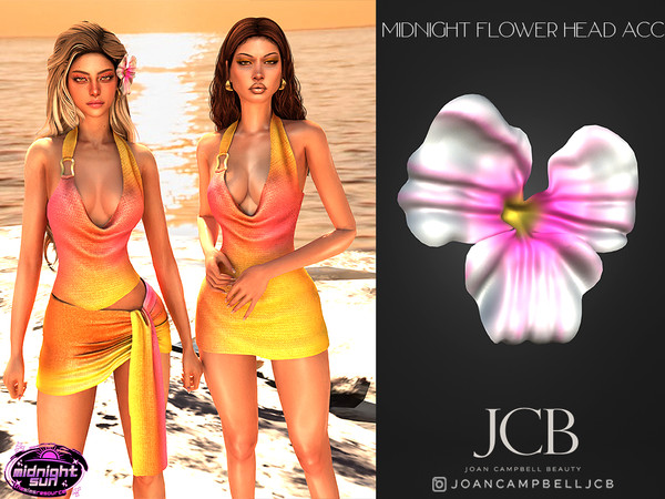Sims 4 — MIDNIGHT FLOWER HEAD ACC by Joan_Campbell_Beauty_ — INCLUDES: