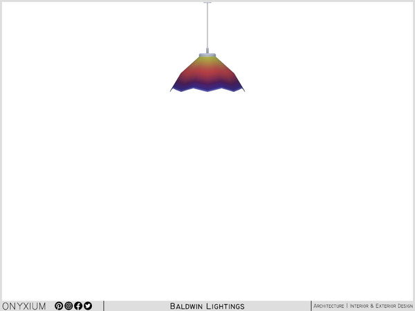 Sims 4 — Baldwin Ceiling Lamp Bowl Short by Onyxium — Onyxium@TSR Design Workshop Lighting Collection - Belong To The