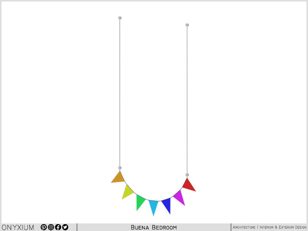 Sims 4 — Buena Decorative Flags by Onyxium — Onyxium@TSR Design Workshop Kids Room Collection - Belong To The 2026 Year