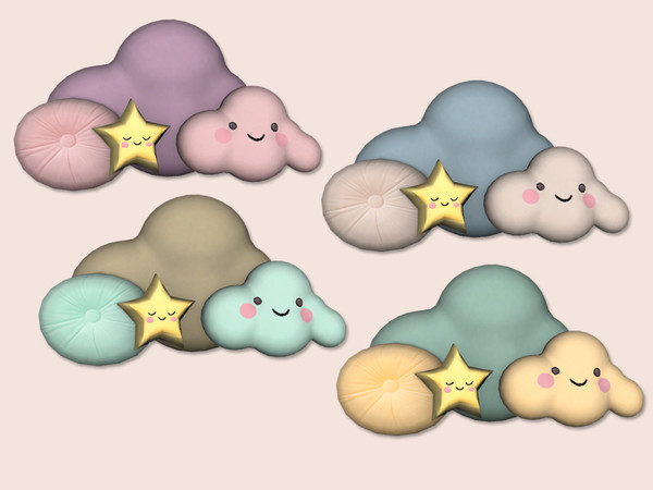 Sims 4 — Jomsims dreamy days Kids cushions seat by jomsims — Dreamy Days Kids