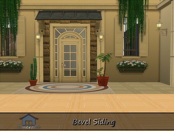 Sims 4 — Bevel Siding S5 by Emerald — Bevel siding is a classic overlapping wooden exterior wall cladding.Provides