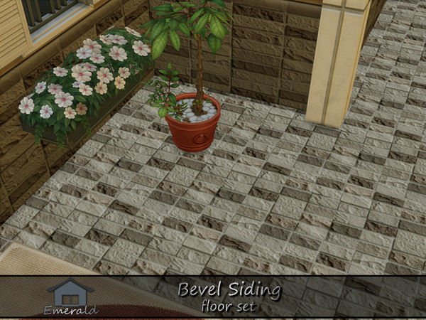 Sims 4 — Bevel Siding floor1 by Emerald — Bevel siding is a classic overlapping wooden exterior wall cladding.Provides