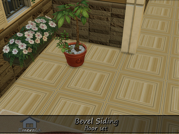 Sims 4 — Bevel Siding floor4 by Emerald — Bevel siding is a classic overlapping wooden exterior wall cladding.Provides