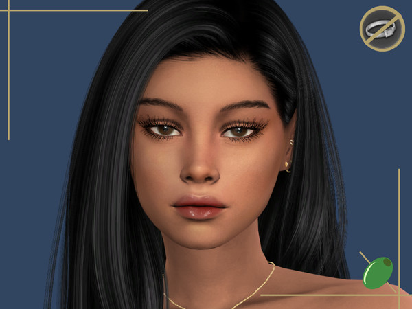 Sims 4 — Olivia Wispy Lashes Rings Contradict by Pitted0live — Long wispy 3D eyelashes Top lash only swatches included