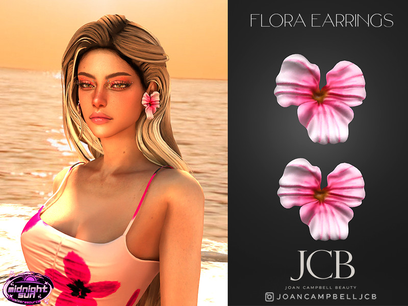 Sims 4 FLORA EARRINGS by Joan_Campbell_Beauty_