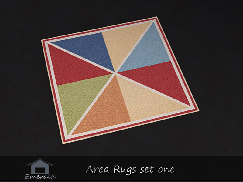 Sims 4 CC Area Rugs set one 4 by Emerald