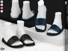 Sims 4 — Shoes KP1E- Male by KaTPurpura — Men's flat sports sandals with an abstract print