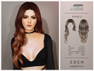 Sims 4 — Eden Hairstyle - Style 2 by Ade_Darma — Eden Hairstyle - Style 2 New Hair Mesh