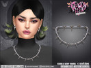 Sims 4 — Punk Rebels - Scotty Doesn't Know Spikey Necklace by feyona — Punk Rebels - Scotty Doesn't Know Spikey Necklace