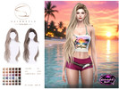 Sims 4 — S-CLUB LONG FLOWING HAIR MidnightSun by S-Club — Long flowing hair hope you like, thank you.